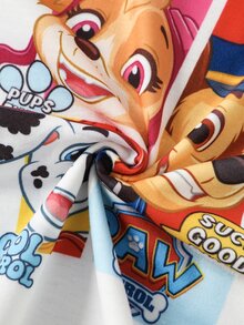 SHEIN | PAW Patrol 2pcs/Set Young Boy Casual Style Cartoon Print Crew Neck Short Sleeve T-Shirt And Shorts Comfortable Two Pieces Set - Multicolor - View 7