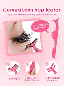 SHEGLAM Lash Essential Application Kit Brand Beauty Cosmetic Makeup For Women And Girls - Hot Pink - View 2