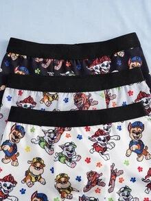 SHEIN | PAW Patrol Young Boy Cartoon Print Boxer Briefs - Multicolor - View 4