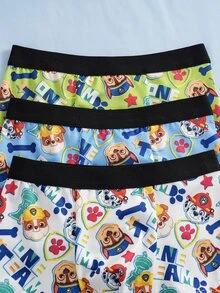 SHEIN | PAW Patrol Young Boy Cartoon Print Boxer Briefs - Multicolor - View 4