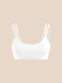SHEIN Cheerettes 女款滾邊日常健身運動內衣 - 彩色 - 查看 4