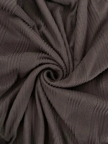 Easowa Curve 大尺碼女款圓領長袖修身T恤，柔軟舒適彈性休閒款 - Volcanic Gray - 查看 7