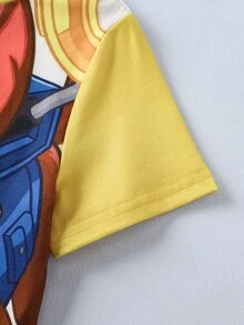 SHEIN | PAW Patrol Young Boy Cartoon Print Casual Daily Short Sleeve T-Shirt - Multicolor - View 6