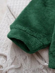 Cozy Pixies 2件組男嬰卡通熊圖案保暖內裡圓領長袖運動衫與鬆緊腰秋冬長褲套裝 - 彩色 - 查看 7