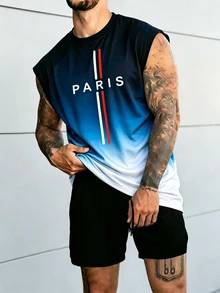 Gym Rark 男士漸層印花運動背心 - 彩色 - 查看 1