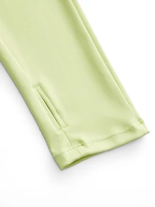 SHEIN Cheerettes 女款大尺碼純色長袖上衣與內搭褲休閒日常運動套裝 - 彩色 - 查看 8