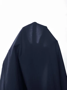 Ontre 女款舒適親膚高級面料修身設計圓領直肩短袖拼接設計，現代度假海灘波希米亞鄉村音樂西式老錢風高端質感郵輪輕奢品質，必備時尚商務休閒都市女裝辦公通勤高品質機場度假T恤 - 藏蓝色 - 查看 8