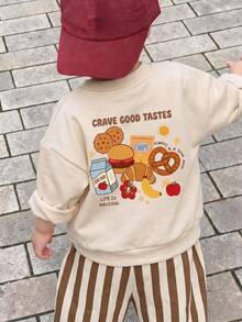 Baby Boy Round Neck Casual Comfortable Set With Cartoon Pattern, Suitable For All Seasons - Multicolor - View 1
