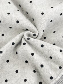 SHEIN Kids Tween Girl Fashion Minimalist Solid Color Hooded Zip-Up Printed Letter High Waist Autumn Winter - Grey - View 4