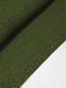 Flora Isola Flora Isola 女款夏季刺繡兩件套，清爽亞麻感無袖上衣與短褲套裝，刺繡立領無袖上衣兩件套，日常通勤休閒穿搭 - 綠色 - 查看 7