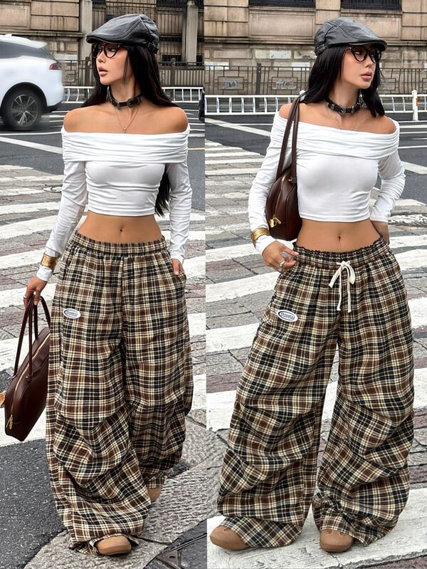 Coolane Women's Summer Basic Striped Wide Leg Sweatpants