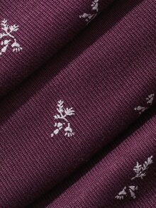 Dazy Maternity Ditsy Floral Flared Leg Pants With Lace Trim, Elastic Waist, Casual Vacation Maternity Trousers For Spring And Autumn - Purple - View 9