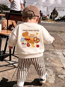 Baby Boy Round Neck Casual Comfortable Set With Cartoon Pattern, Suitable For All Seasons - Multicolor - View 2