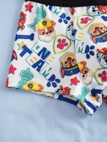 SHEIN | PAW Patrol Young Boy Cartoon Print Boxer Briefs - Multicolor - View 7