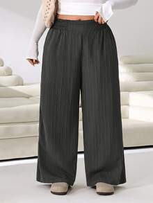 Solflare Plus Size Pants - Dark Grey - View 3
