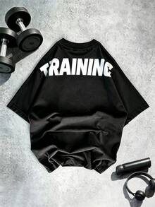 Gym Rark 男士字母圖案休閒日常旅行運動T恤 - 彩色 - 查看 2