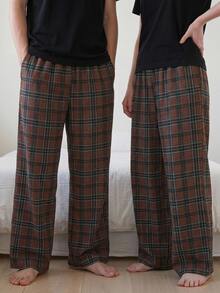 DAZY Spring Plaid Multi-Color Long Pants Men's Loungewear - Multicolor - View 4