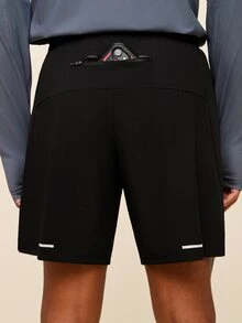 OTTIMOZO Men's Casual Loose Fit Sports Shorts,Gym,Workout,Outdoor,Running,Jogging ,Cooling,High Stretch,Brands, - Black - View 4