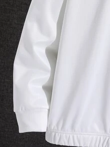SHEIN 青少年男孩豹紋長袖連帽衛衣與運動長褲休閒套裝 - 彩色 - 查看 3
