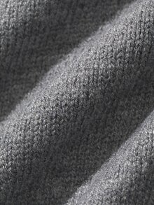 Livesso Women's Solid Color V-Neck Casual Versatile Knit Vest Fall - Grey - View 7