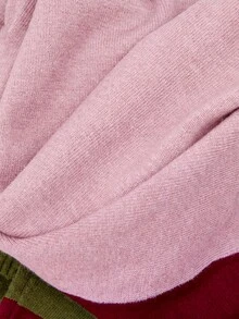 Nöista 女款拼色休閒百搭日常開襟衫 - 粉色 - 查看 12
