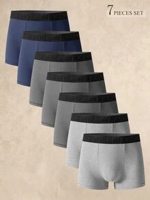 EverLounge 男士簡約舒適四角內褲 (7件組) - 彩色 - 查看 1