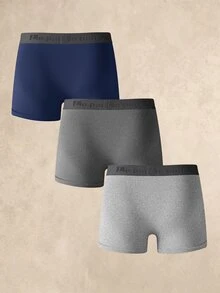 EverLounge 男士字母腰帶休閒四角內褲 (3件組) - 彩色 - 查看 2