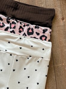 SHEIN 女童 3 件組緊身褲套裝，買 1 送 3，百搭休閒緊身褲，貼身剪裁，3 件組，全方位休閒多功能緊身褲。室內、戶外、運動、學校、日常休閒穿著。 - 棕色 - 查看 3