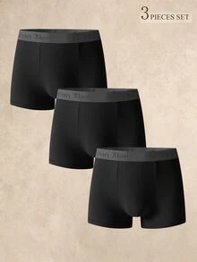 EverLounge 男士字母腰帶休閒四角內褲 (3件組) - 彩色 - 查看 1