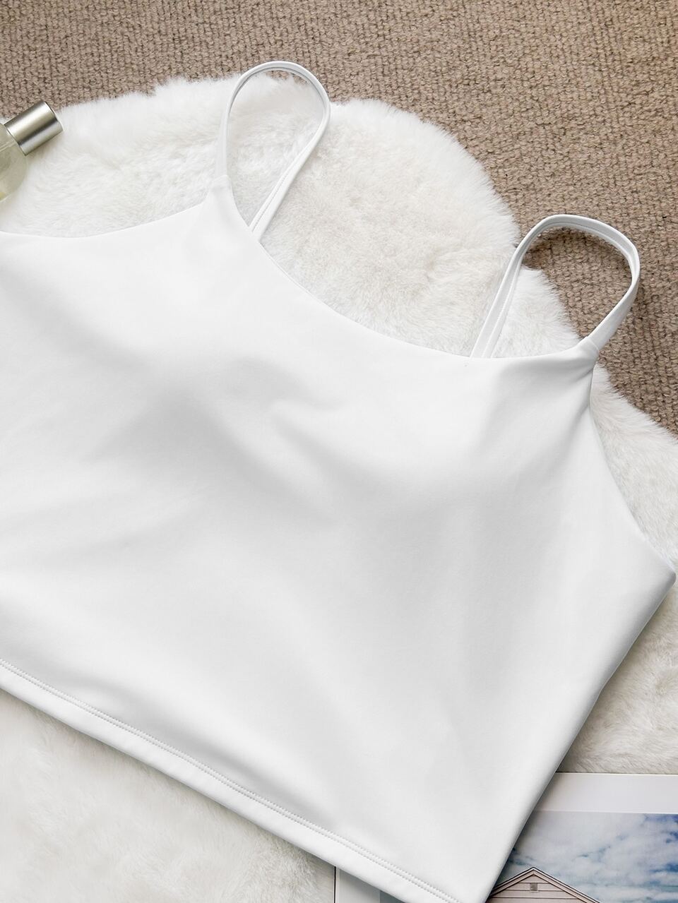 Dazy Plus Solid Color Fitted Casual Sports Bra