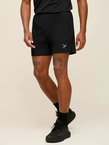 OTTIMOZO Men's Geometric Print Pocket Loose Fit Sports Shorts, Gym,Workout,Outdoor,Running,Jogging ,Brands,Cooling,High Stretch - Black - View 6