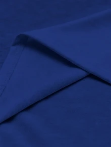 STYNVO 男士字母印花休閒日常穿著T恤 - 寶藍色 - 查看 6