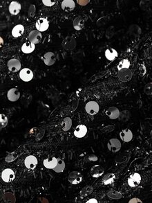 Livesso Women's Solid Color Sequin Loose Fashion Disco Sexy Shorts Halloween Night Black Sequin Summer Clubbing Party Night - Silver - View 7