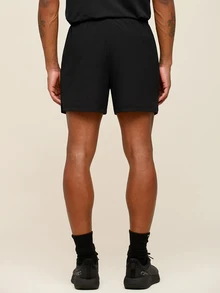 OTTIMOZO Men's Geometric Print Pocket Loose Fit Sports Shorts, Gym,Workout,Outdoor,Running,Jogging ,Brands,Cooling,High Stretch - Black - View 2