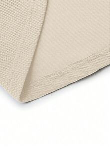 Rometta Women's Plus Size Spring/Autumn Casual Dressy Elegant Commute Office Formal Stand Collar Shoulder Epaulette Beige Button Ruffle Hem Jacket - Apricot - View 8