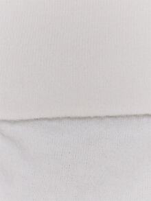 MUSERA White Knit Lightweigt Foldover Bardot Long Sleeve Top Autumn Winter Fall Daily Everyday Essential Core Knitwear - White - View 6