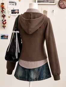 Collagica Collagica Women's Striped 2 In 1 Patchwork Casual Versatile Long Sleeve Top - Multicolor - View 2