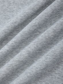 Rusticease Sweatshirt Hoodie Ukuran Besar Gaya Korea Bordir Berongga Warna Blok Formal Liburan Wisuda Liburan Musim Gugur Kasual Abu-abu - Grey - View 7