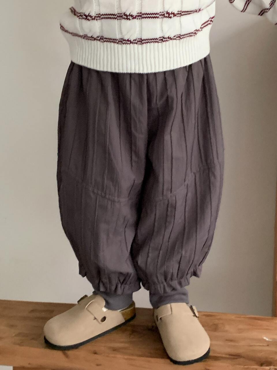 Baby Boy Casual Versatile Solid Color Lantern Pants Fall