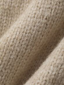 Livesso Women's Elegant Off Shoulder Sweater, Autumn/Winter Vacation - Apricot - View 6
