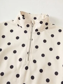 SHEIN 青少年女孩秋季套裝 1/4 拉鍊寬鬆衛衣與運動長褲套裝，休閒版型，返校季，秋冬款 - 白色 - 查看 8