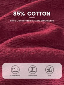 SHEIN Newborn Spring/Autumn Baby Girl Skin-Friendly Solid Color Cotton Footed Romper 0-9 Months Sweet Ruffle Collar Long Sleeve Snap Button Easy On/Off Crawl Suit - Burgundy - View 7