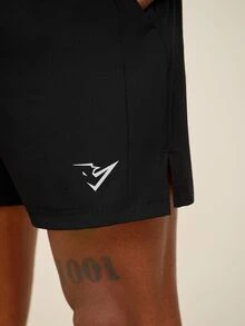 OTTIMOZO Men's Geometric Print Pocket Loose Fit Sports Shorts, Gym,Workout,Outdoor,Running,Jogging ,Brands,Cooling,High Stretch - Black - View 5