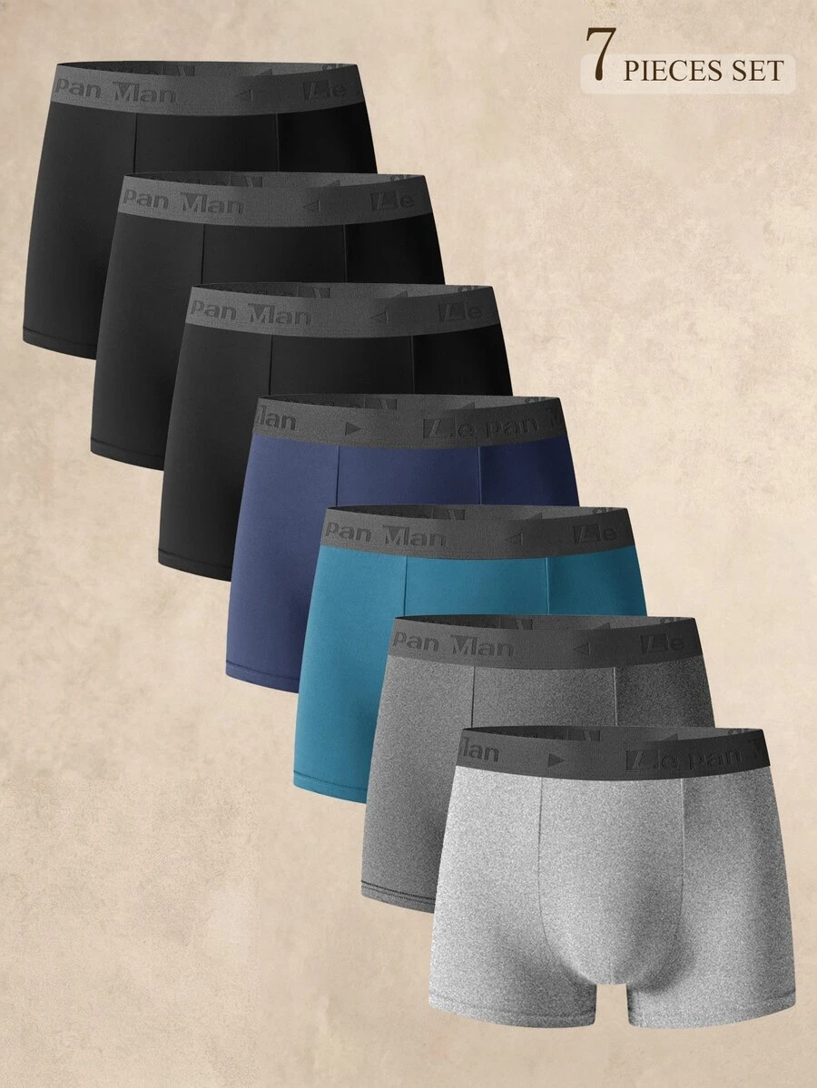 EverLounge Men's Simple Comfortable Boxer Briefs (7-Pack) - Multicolor - View 1