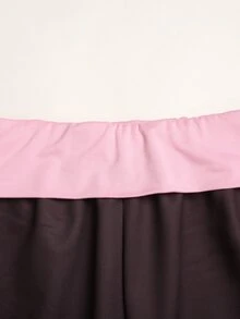 Teen Girl Side Stripe Wide Leg Loose Casual Sweatpants - Coffee Brown - View 5