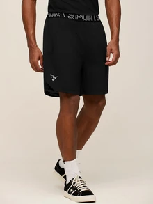 OTTIMOZO Men's Casual Loose Fit Sports Shorts, Gym,Cooling,Lightweight,Running,Workout,Outdoor,Breathable,2-In-1 Shorts, - Black - View 4