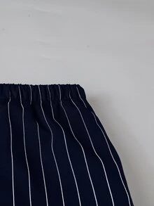 SHEIN LUNE 休閒梭織彈性腰寬鬆版型秋冬女款大尺碼長褲 - 彩色 - 查看 3