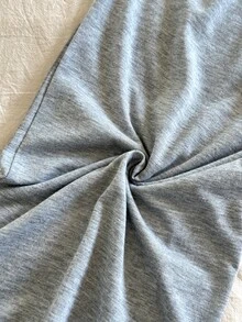 Snug Reverie 2 قطعة/مجموعة بنطلون منزلي بسيط متعدد الاستخدامات بتصميم منسدل - متعدد الألوان - مشاهدة 7