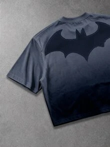 BATMAN X SHEIN Manfinity EMRG 男士街頭風寬鬆休閒T恤 - 彩色 - 查看 3