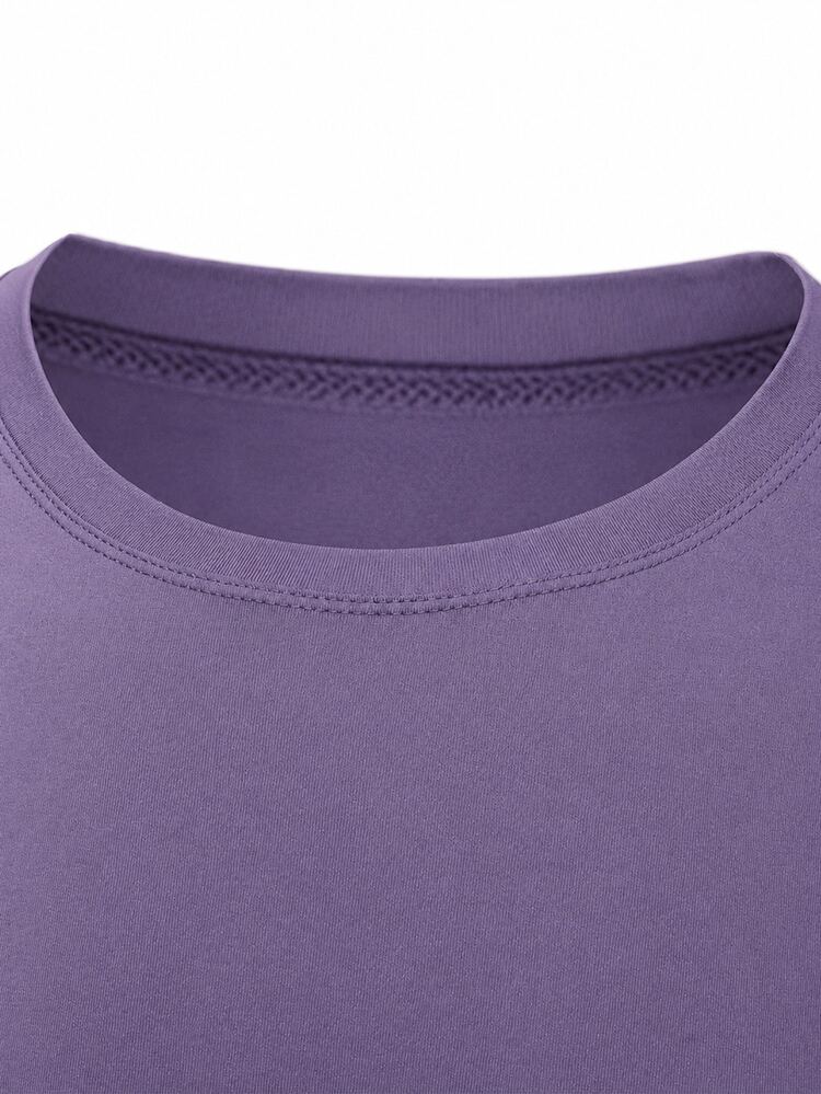 Gym Rark Men's Short Sleeve Slim Fit Fitness Sports T-Shirt - Purple - View 5